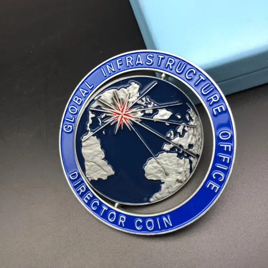 Logo 3D personnalisé à la mode, pièce de monnaie de défi militaire/armée/police dorée comme cadeau de Promotion