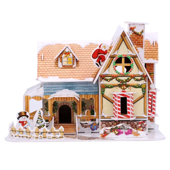 Offres spéciales noël 3D Puzzle célèbre Architecture bâtiment magique Rompecabezas 3D jouets joyeux noël cadeaux pour les enfants